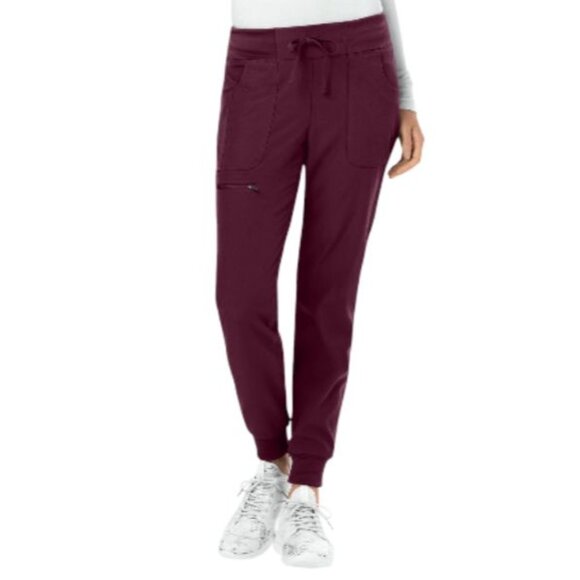 Cherokee® Heartsoul HS030 Women's Break On Through Jogger Scrub Pant - Wine - Picture 1 of 3